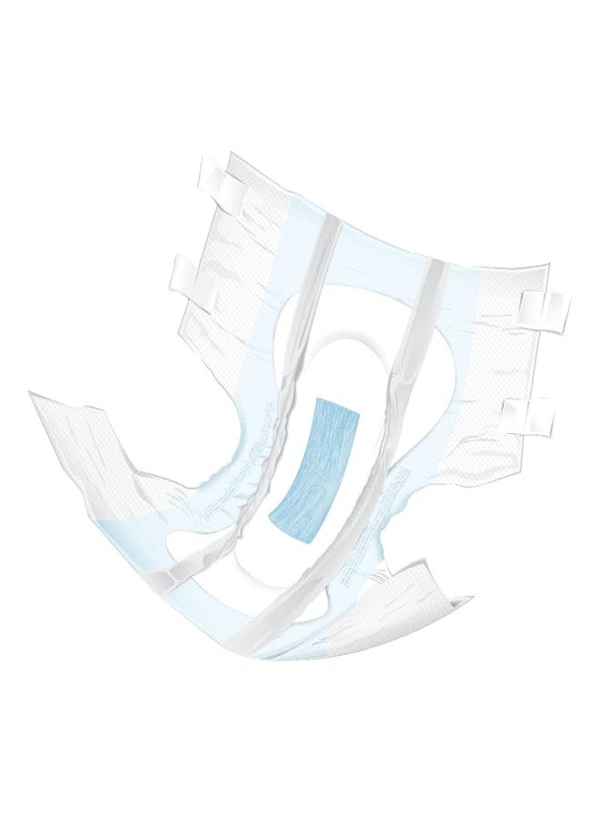 Presto! Presto Ultimate Incontinence Briefs with Tabs, Large (45"- 58" Waist) – Unisex Adult Diapers - MoistureLock Dual Core & OdorSecure Technology for Comfort & Protection – Blue, 18 Count (Pack of 1) - Image 3